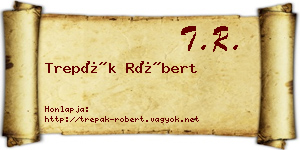Trepák Róbert névjegykártya