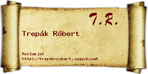 Trepák Róbert névjegykártya